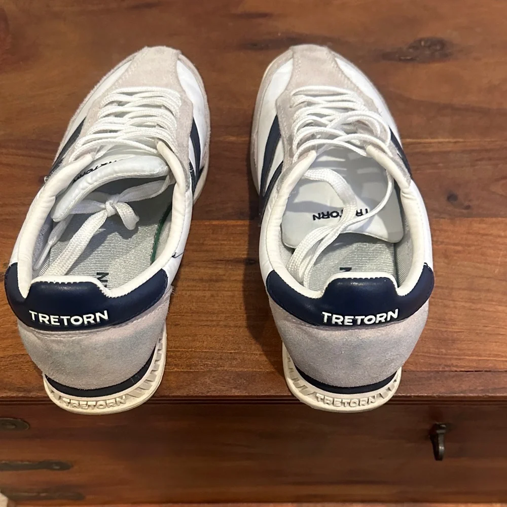 Tretorn Women's Rawlings 2.0 White and Navy Sneakers in Size 7.5‎